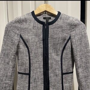 J. Crew Navy Tweed Blazer